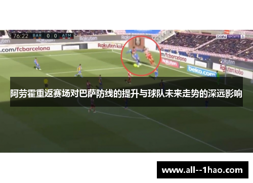 阿劳霍重返赛场对巴萨防线的提升与球队未来走势的深远影响