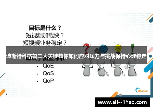 波斯特科格鲁三大关键教你如何应对压力与挑战保持心理稳定